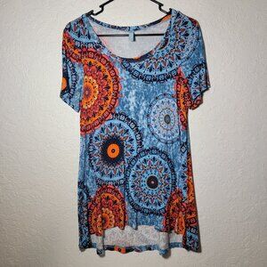 Women's Shirt Mandella Art Breathable Short sleeve By Awuliffan Size Small